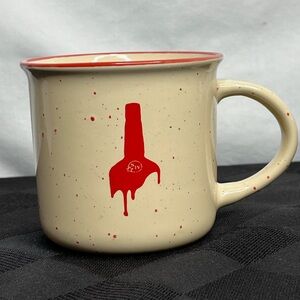 Coffee Mug Cup SIV Makers Mark Whiskey Bottle Top Red Wax Drip